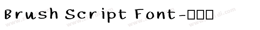 Brush Script Font字体转换